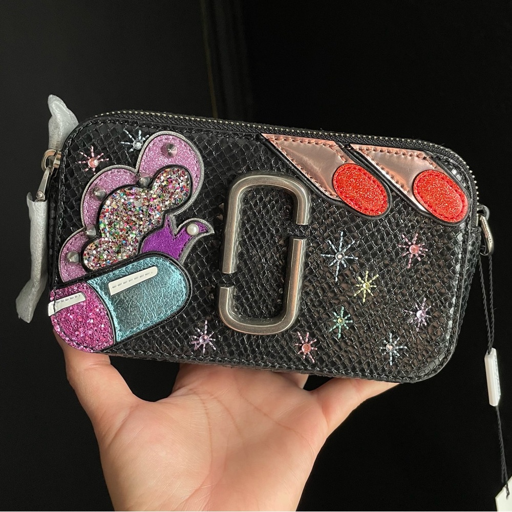 Marc Jacobs X Julie Verhoeven Leather Python Snake Snapshot Camera Bag - Picture 9 of 16